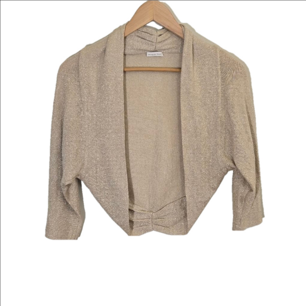Jacques Vert Shrug, Size M, Champagne Sparkle